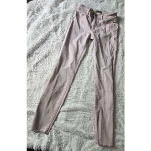 DL1961 pastel pink Florence ankle mid rise intersculpt skinny jeans size 25